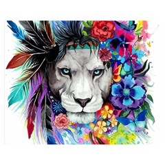 Art Drawing Poster Painting The Lion King Double Sided Flano Blanket (medium)  by Sudhe