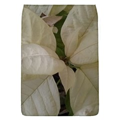 White Pointsettia Removable Flap Cover (s) by Riverwoman