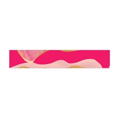 Pink And Black Abstract Mountain Landscape Flano Scarf (mini) by charliecreates