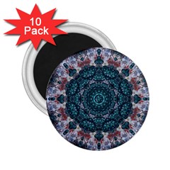 Marbels Glass And Paint Love Mandala Decorative 2 25  Magnets (10 Pack)  by pepitasart