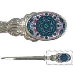 Marbels Glass And Paint Love Mandala Decorative Letter Opener by pepitasart