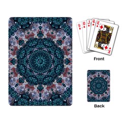 Marbels Glass And Paint Love Mandala Decorative Playing Cards Single Design by pepitasart