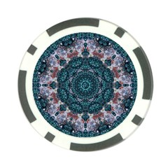 Marbels Glass And Paint Love Mandala Decorative Poker Chip Card Guard (10 Pack)