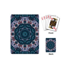 Marbels Glass And Paint Love Mandala Decorative Playing Cards (mini) by pepitasart