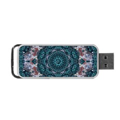 Marbels Glass And Paint Love Mandala Decorative Portable Usb Flash (two Sides) by pepitasart