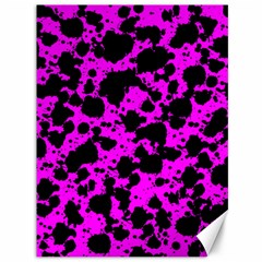 Black And Pink Leopard Style Paint Splash Funny Pattern Canvas 36  X 48  by yoursparklingshop