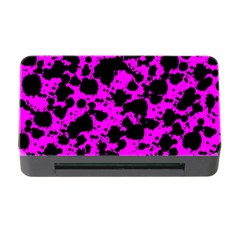 Black And Pink Leopard Style Paint Splash Funny Pattern Memory Card Reader With Cf by yoursparklingshop