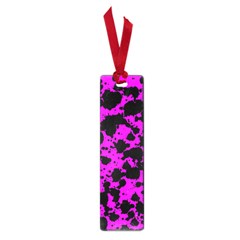 Black And Pink Leopard Style Paint Splash Funny Pattern Small Book Marks by yoursparklingshop