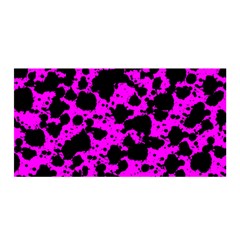 Black And Pink Leopard Style Paint Splash Funny Pattern Satin Wrap by yoursparklingshop