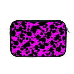 Black And Pink Leopard Style Paint Splash Funny Pattern Apple Macbook Pro 13  Zipper Case by yoursparklingshop