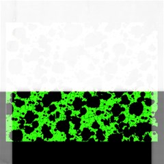 Black And Green Leopard Style Paint Splash Funny Pattern Rectangular Jigsaw Puzzl by yoursparklingshop