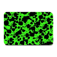 Black And Green Leopard Style Paint Splash Funny Pattern Plate Mats by yoursparklingshop