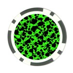 Black and Green Leopard Style Paint Splash Funny Pattern Poker Chip Card Guard (10 pack) Front