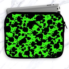 Black And Green Leopard Style Paint Splash Funny Pattern Apple Ipad 2/3/4 Zipper Cases by yoursparklingshop