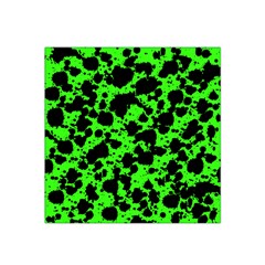 Black And Green Leopard Style Paint Splash Funny Pattern Satin Bandana Scarf by yoursparklingshop