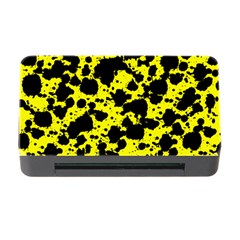 Black And Yellow Leopard Style Paint Splash Funny Pattern  Memory Card Reader With Cf by yoursparklingshop