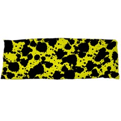 Black And Yellow Leopard Style Paint Splash Funny Pattern  Body Pillow Case (dakimakura) by yoursparklingshop