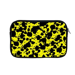 Black And Yellow Leopard Style Paint Splash Funny Pattern  Apple Macbook Pro 13  Zipper Case by yoursparklingshop