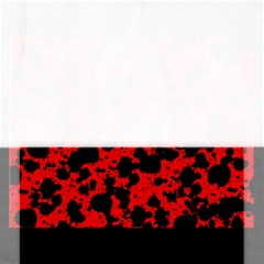 Black And Red Leopard Style Paint Splash Funny Pattern Rectangular Jigsaw Puzzl by yoursparklingshop