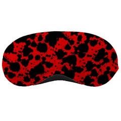 Black And Red Leopard Style Paint Splash Funny Pattern Sleeping Masks by yoursparklingshop