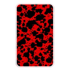 Black And Red Leopard Style Paint Splash Funny Pattern Memory Card Reader (rectangular) by yoursparklingshop