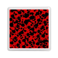 Black And Red Leopard Style Paint Splash Funny Pattern Memory Card Reader (square) by yoursparklingshop