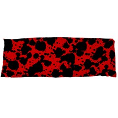 Black And Red Leopard Style Paint Splash Funny Pattern Body Pillow Case (dakimakura) by yoursparklingshop