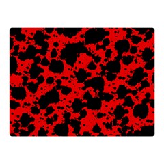 Black And Red Leopard Style Paint Splash Funny Pattern Double Sided Flano Blanket (mini)  by yoursparklingshop