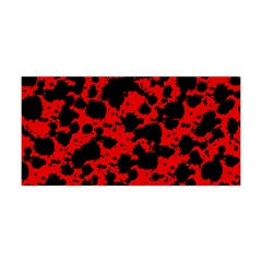 Black And Red Leopard Style Paint Splash Funny Pattern Yoga Headband by yoursparklingshop