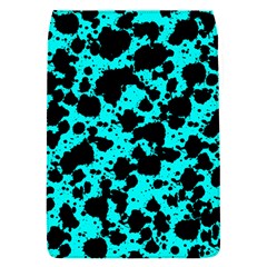 Bright Turquoise And Black Leopard Style Paint Splash Funny Pattern Removable Flap Cover (s) by yoursparklingshop