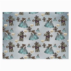 Funny Elephant, Pattern Design Large Glasses Cloth by FantasyWorld7