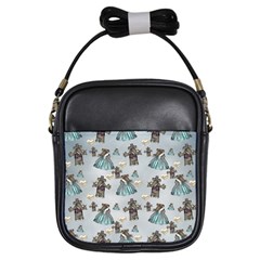 Funny Elephant, Pattern Design Girls Sling Bag by FantasyWorld7