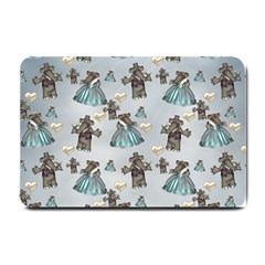 Funny Elephant, Pattern Design Small Doormat  by FantasyWorld7