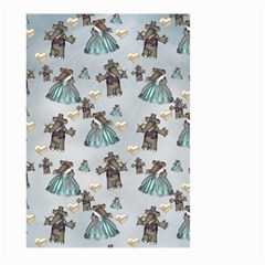 Funny Elephant, Pattern Design Large Garden Flag (two Sides) by FantasyWorld7