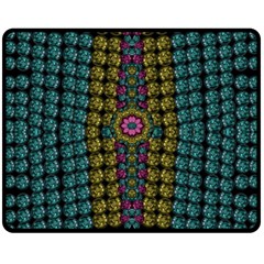 Glass Balls And Flower Sunshine Fleece Blanket (medium)  by pepitasart