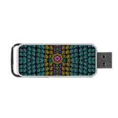 Glass Balls And Flower Sunshine Portable Usb Flash (two Sides) by pepitasart