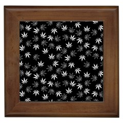 Weed Pattern Framed Tiles by Valentinaart