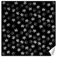 Weed Pattern Canvas 20  X 20  by Valentinaart