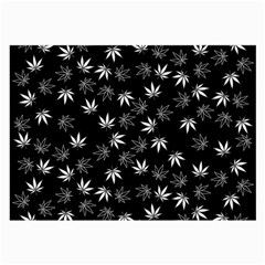 Weed Pattern Large Glasses Cloth by Valentinaart