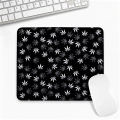 Weed Pattern Large Mousepads by Valentinaart