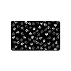 Weed Pattern Magnet (name Card) by Valentinaart