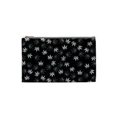 Weed Pattern Cosmetic Bag (small) by Valentinaart