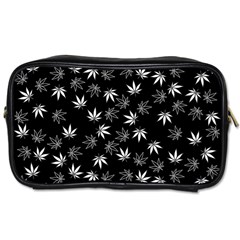 Weed Pattern Toiletries Bag (one Side) by Valentinaart