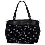 Weed Pattern Oversize Office Handbag Front