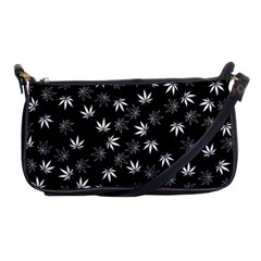 Weed Pattern Shoulder Clutch Bag by Valentinaart