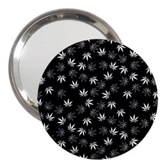 Weed Pattern 3  Handbag Mirrors by Valentinaart