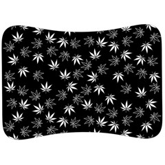 Weed Pattern Velour Seat Head Rest Cushion