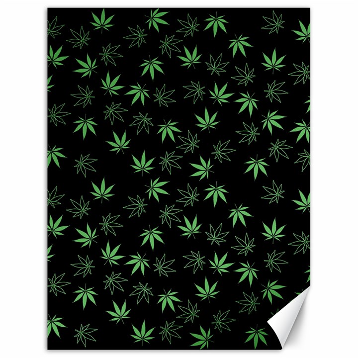 Weed Pattern Canvas 18  x 24 