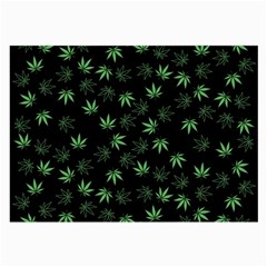 Weed Pattern Large Glasses Cloth by Valentinaart