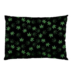 Weed Pattern Pillow Case (two Sides) by Valentinaart